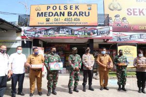 Kasdam I/BB dan Wakapoldasu Pantau Pos Penyekatan PPKM Darurat Kota Medan