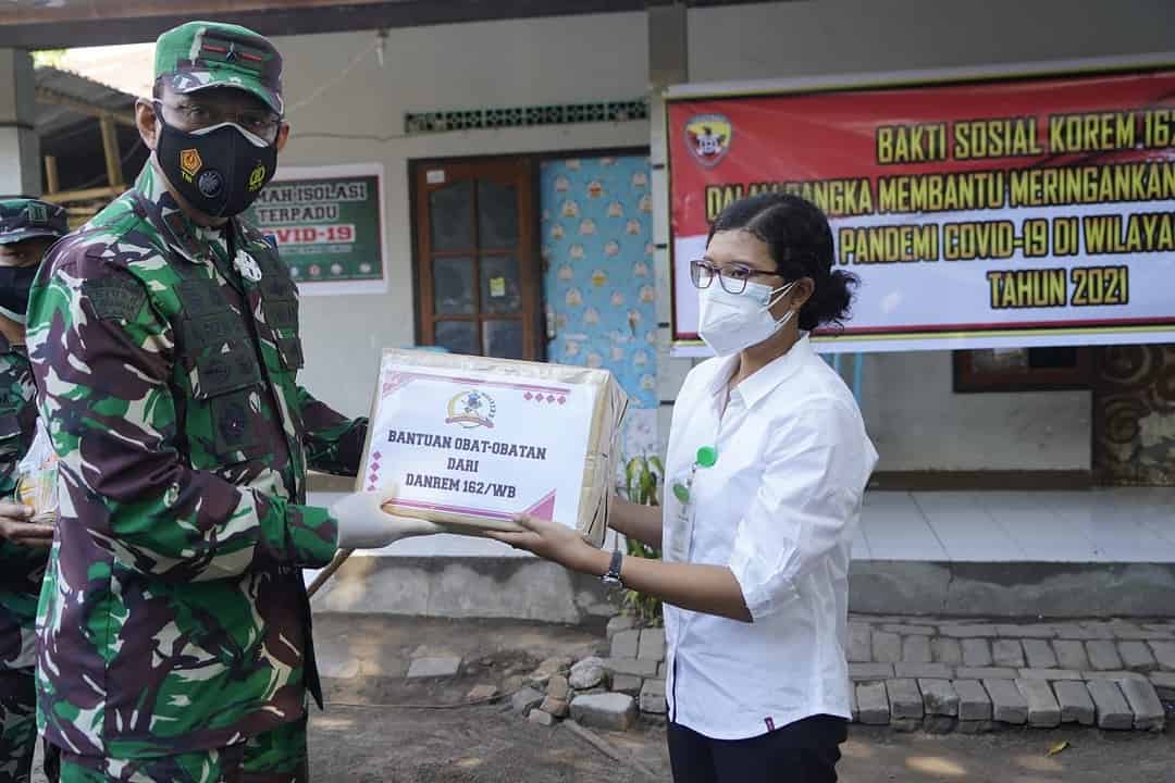 Danrem 162/WB Cek Kesiapan Ruang Isolasi Terpadu Masing-masing Desa di Mataram dan Lombok