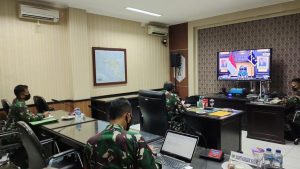 Pangdam XVIII/Kasuari Ikuti Rapat Dengan Panglima TNI Bahas Penanganan Covid-19