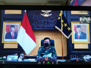 Pangdam XVIII/Kasuari Ikuti Rapat Dengan Panglima TNI Bahas Penanganan Covid-19