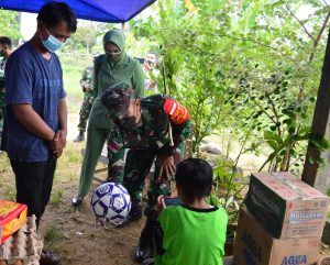 Dandim Kubar Cek Langsung Kondisi Alviano, Anak Sebatang Kara Usai Orang Tua Meninggal Karena Covid-19