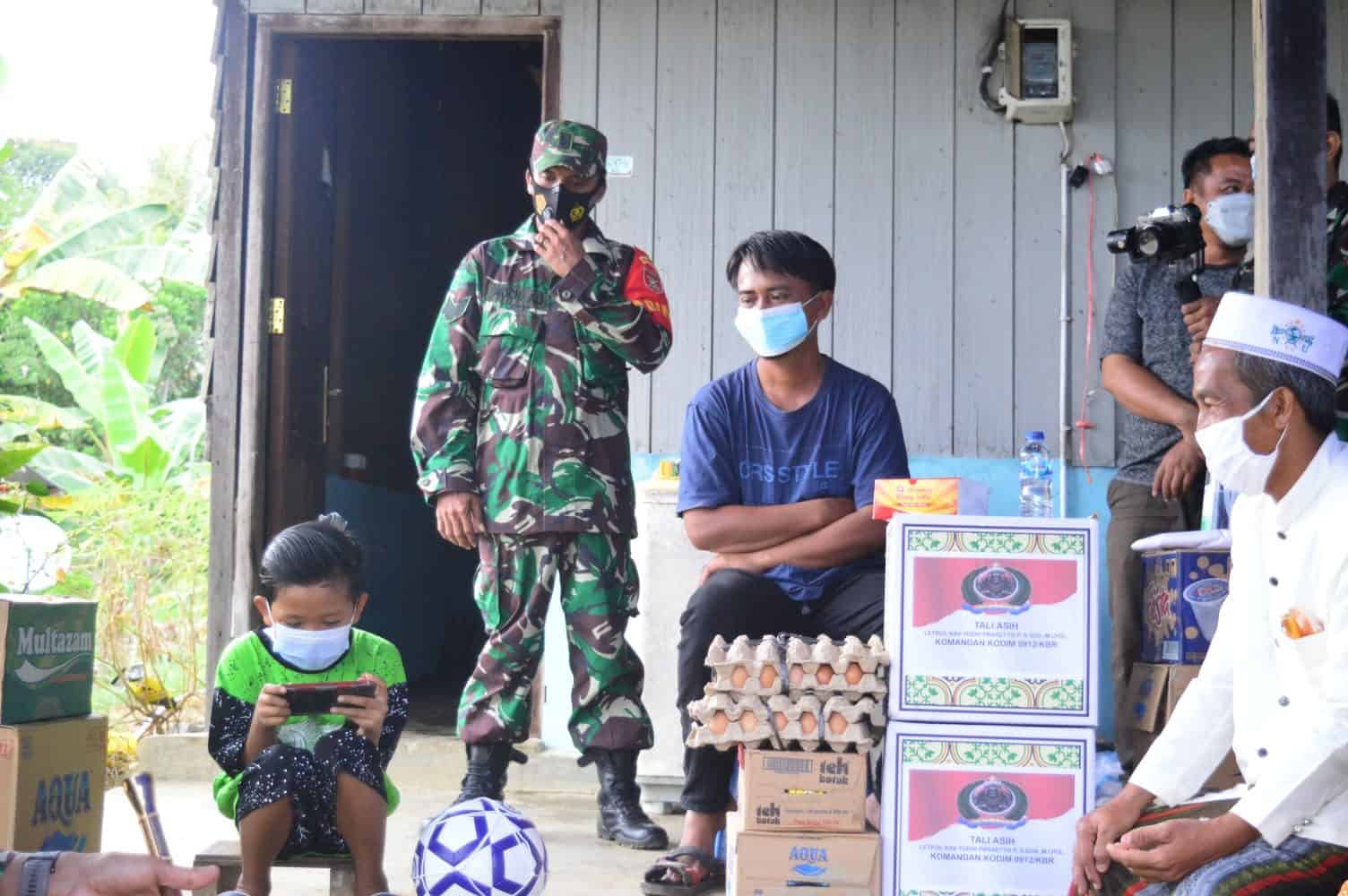 Dandim Kubar Cek Langsung Kondisi Alviano, Anak Sebatang Kara Usai Orang Tua Meninggal Karena Covid-19