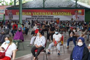 Korem 042/Gapu Gelar Vaksinasi Massal Dosis Kedua Untuk Warga Jambi