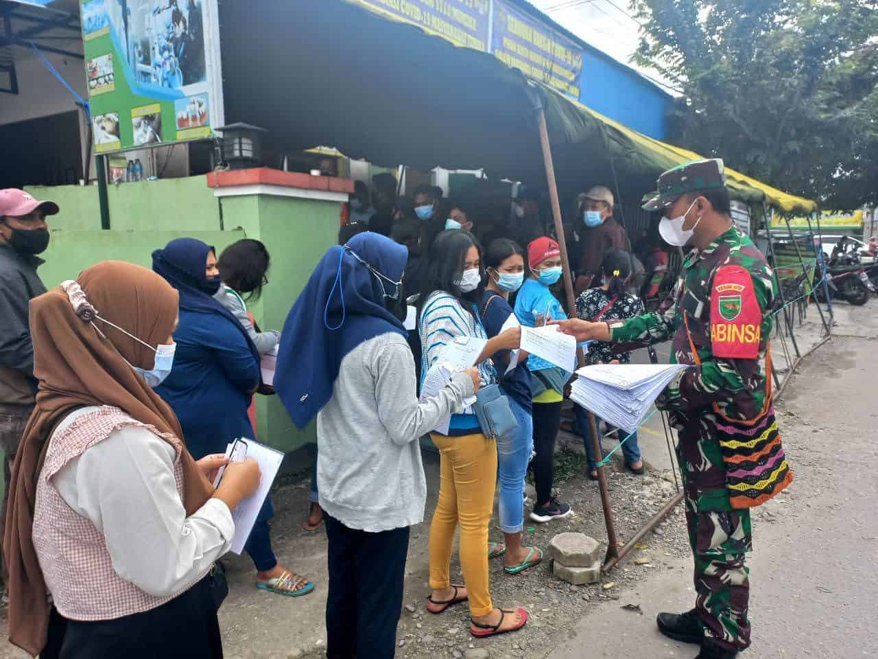 Dukung Kegiatan Pemerintah, Kodim 1710/Mimika Lanjutkan Vaksinasi Covid – 19