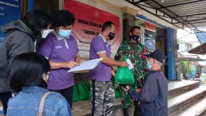 Sampai Tahap Lima, Kodim Badung Distribusikan 2150 Paket Sembako Warga Terdampak Covid -19