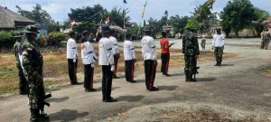TNI di Perbatasan RI-PNG Latihkan Pasukan Pengibar Bendera (Paskibra) di Skouw Papua