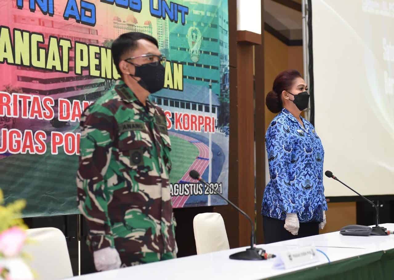 Pengukuhan DPK Sub Unit Korpri Jajaran TNI AD 2021 dan Sosialisasi Korpri