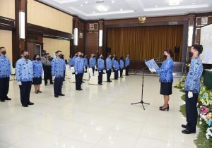 Pengukuhan DPK Sub Unit Korpri Jajaran TNI AD 2021 dan Sosialisasi Korpri