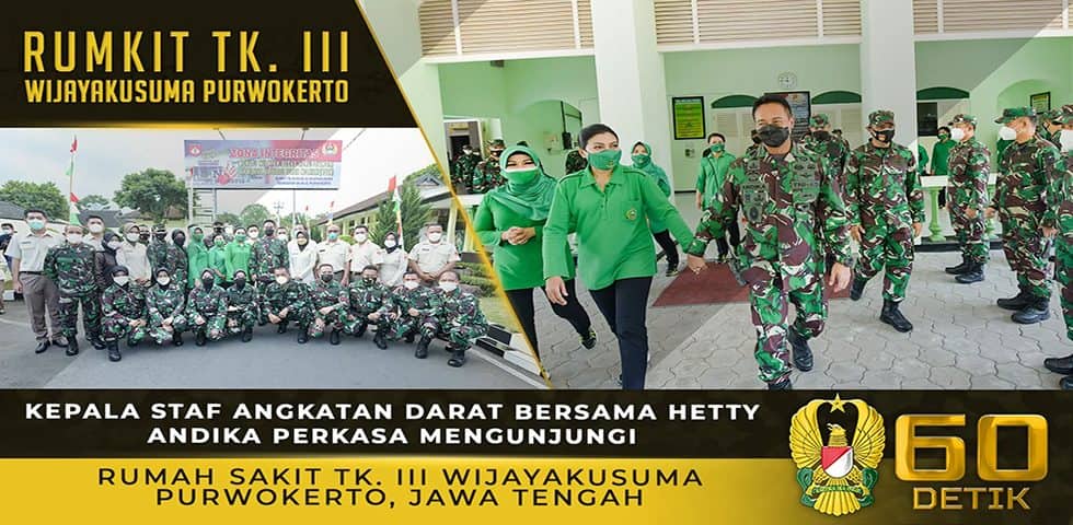 Kasad Bersama Ibu Hetty Andika Perkasa Mengunjungi Rumah Sakit Tk Iii