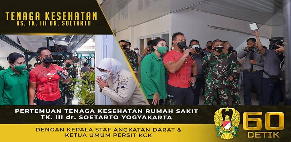 Pertemuan Tenaga Kesehatan RS dr. Soetarto Yogyakarta dengan Kasad dan Ketua Umum Persit KCK