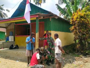 Sambut HUT Kemerdekaan RI, TNI Bersama Warga Merah Putih kan Papua