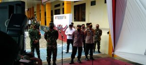 Pangdam II/Sriwijaya Bersama Forkopimda Provinsi Babel Sambut Panglima TNI dan Kapolri Tinjau PPKM