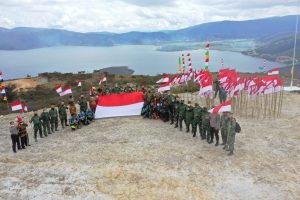 Sambut HUT Ke-76 RI, Pangdam XVIII/Kasuari Pimpin Touring Merah Putih