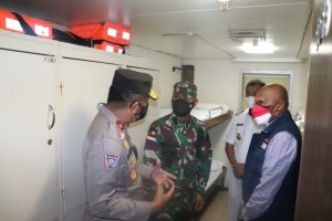 Pangdam XVII/Cenderawasih Hadiri Rakor Persiapan Operasional KM. Tidar Sebagai Tempat Isoter Pasien Covid-19