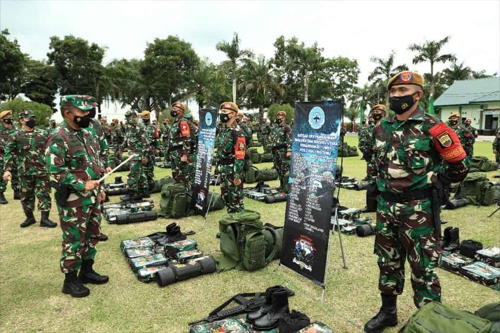 Pemeriksaan Kesiapan Operasi Pangdam I/BB di Mako Yonarhanud 11/WBY