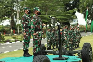 Pemeriksaan Kesiapan Operasi Pangdam I/BB di Mako Yonarhanud 11/WBY