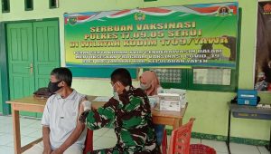 Sukseskan Program Nasional, TNI-Polri Bersama Instansi Terkait Gelar Serbuan Vaksinasi di Provinsi Papua