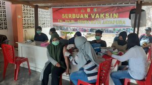 Sukseskan Program Nasional, TNI-Polri Bersama Instansi Terkait Gelar Serbuan Vaksinasi di Provinsi Papua