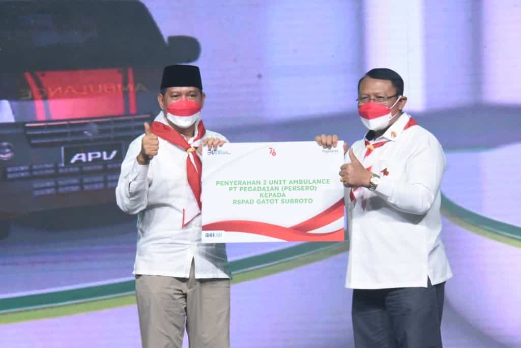 RSPAD Gatot Soebroto Terima Bantuan Dua Unit Ambulans Dari PT Pegadaian (Persero)