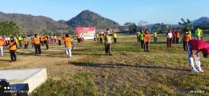 Tingkatkan Imun Di Tengah Covid-19, Kodim 1628 Gelar Olahraga Bersama Polri dan Pemda Sumbawa Barat