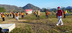 Tingkatkan Imun Di Tengah Covid-19, Kodim 1628 Gelar Olahraga Bersama Polri dan Pemda Sumbawa Barat