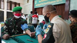 Untuk Kemanusian, HUT ke 72 Korem 061/SK Gelar Aksi Donor Darah Plasma Konvalesen dan Donor Darah Reguler