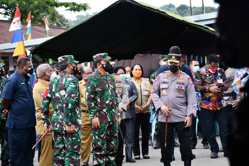 Tatap Muka Panglima TNI dan Kapolri Dengan Forkopimda Se-Papua Barat Dalam Rangka Penanganan Covid-19