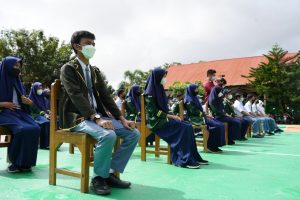 Yayasan Kartika Jaya Korem 143/HO Lakukan Vaksinasi Murid SMP Kartika XX-6 dan SMA Kartika XX-2 Kendari
