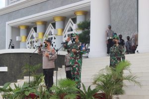 Danrem 162 dan Kapolda NTB Pimpin Apel Gabungan Vaksinator Covid -19 dan Percepatan Laju Vaksinasi di Wilayah Lombok Tengah