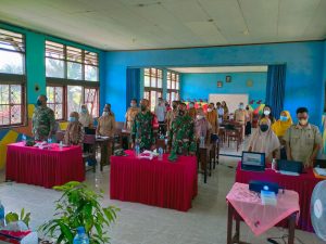 Dengan Tetap Menerapkan Protokol Kesehatan, Satgas Yonif 512/QY Turut Sukseskan Workshop LPMP