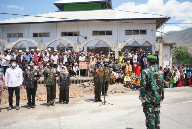 Danrem 162/WB Pimpin Upacara Militer Penerimaan dan Pemakaman Jenazah Kapten Chb Anumerta Dirman