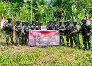 Amankan Batas Negara, Satgas Yonif 512/QY Laksanakan Patroli Patok Perbatasan