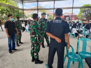 Kodim 1628/SB Gelar Serbuan Vaksinasi Sasar Siswa Sekolah di Sumbawa Barat