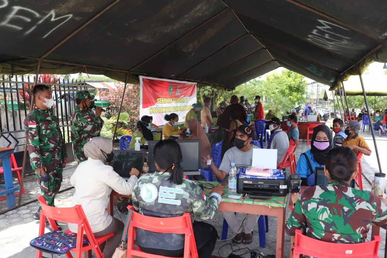 Tekan Laju Penyebaran Covid -19, Kodam XVII/Cenderawasih Bersama FKUB Kabupaten Keerom Gelar Serbuan Vaksinasi