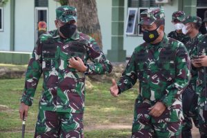 Kasdam I/BB Cek Kesiapan Operasi Satgas Pamtas RI-PNG Yonif 123/RW