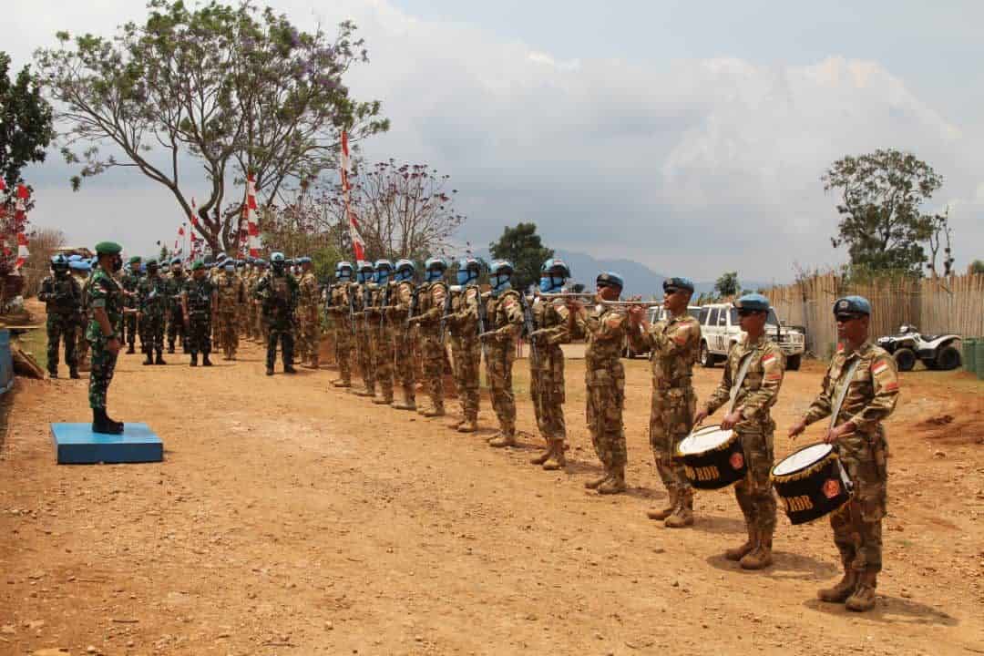 Pejabat Mabesad Kunjungi Satgas BGC TNI Kongo