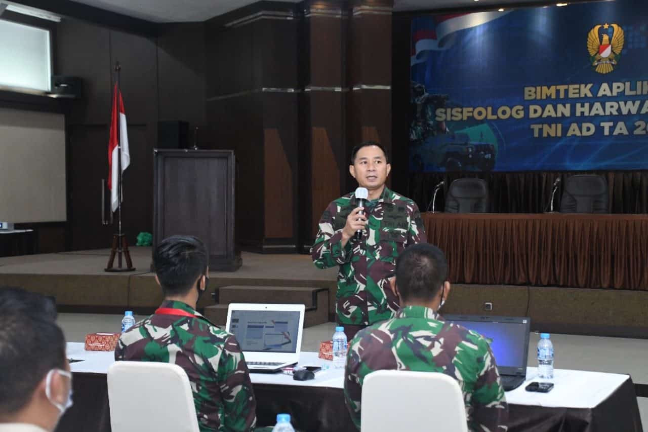 Srenaad Gelar Bimtek Sisfolog dan Harwat Alutsista TNI AD TA. 2021