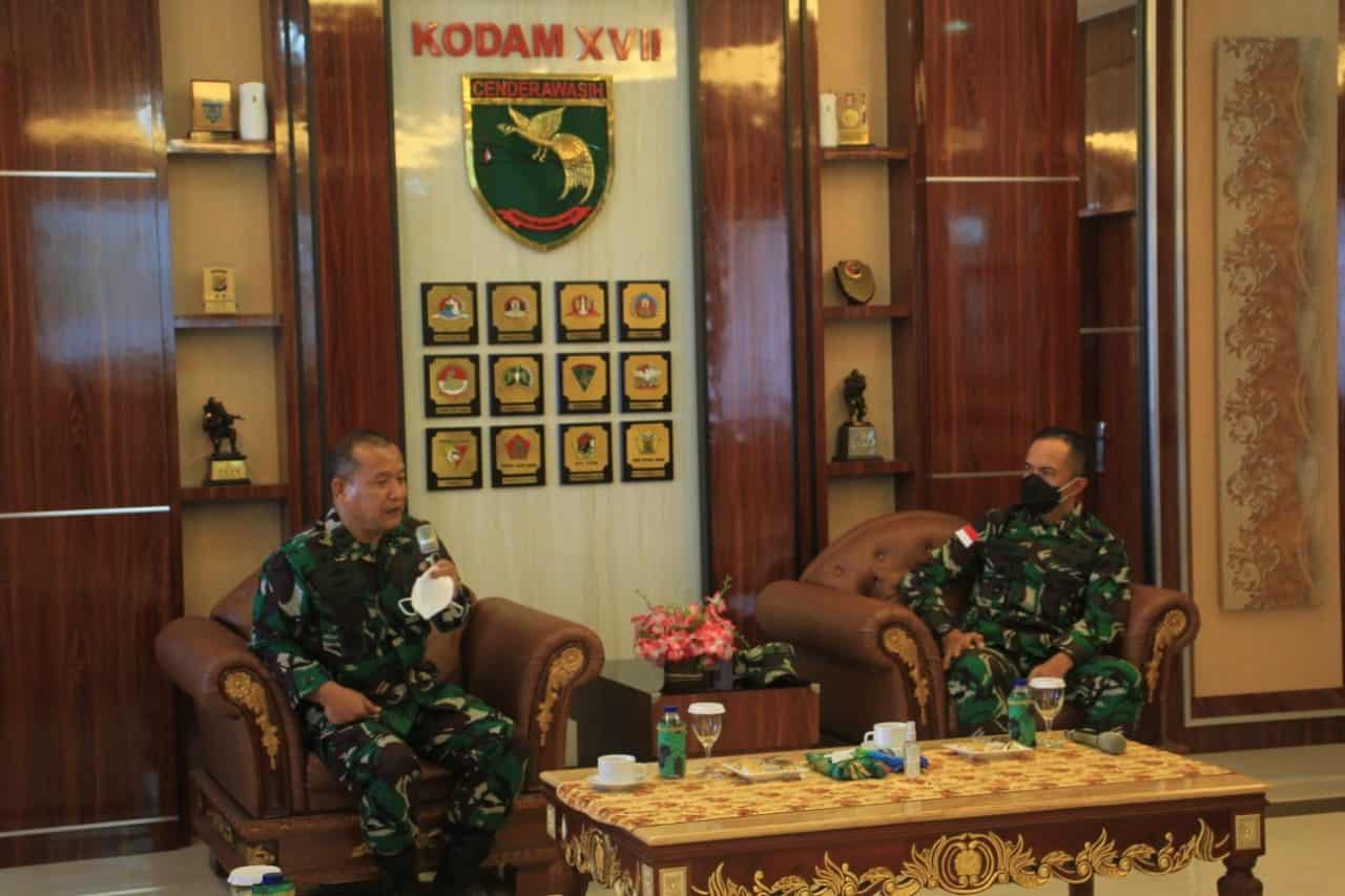 Kodam XVII/Cenderawasih Terima Kunjungan Kerja Kaskogabwilhan III