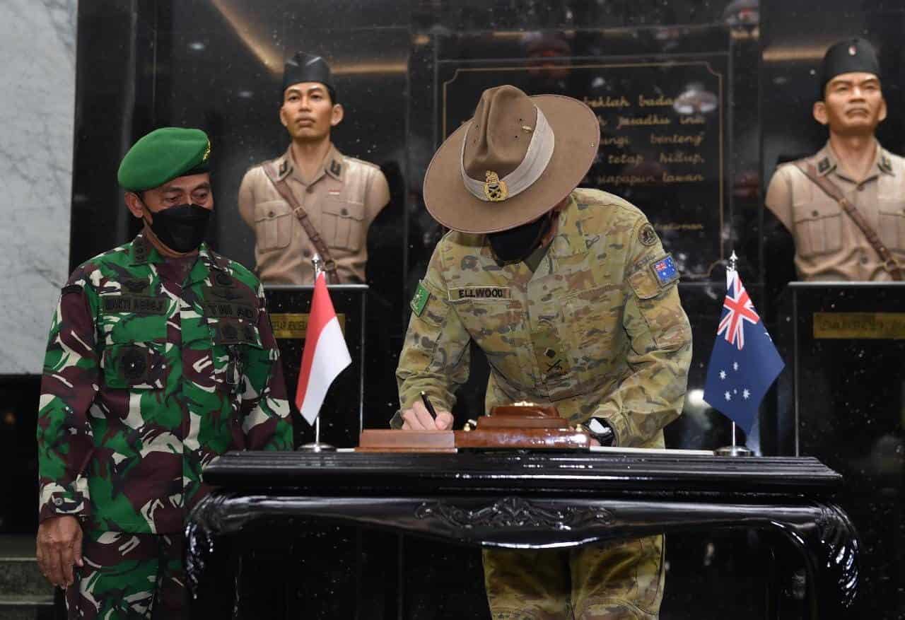 Panglima Divisi I AD Australia Melakukan Kunjungan Kehormatan Ke Mabesad