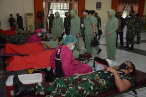 Momen HUT Ke 76 TNI Gelar Baksos Donor Darah dan Tuntaskan Pilot Project Pompa Hidram