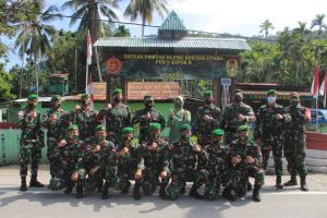 Satgas Yonif 131/Brs Terima Kunjungan Pangdam I/Bukit Barisan