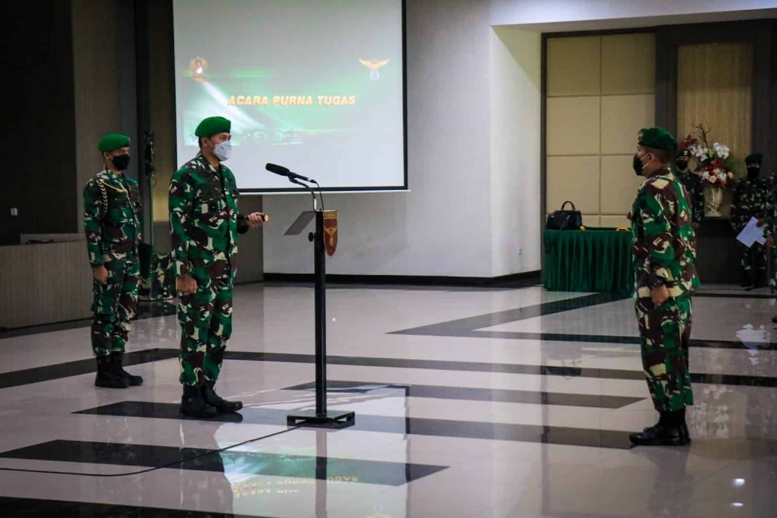 Danpuspenerbad Pimpin Acara Purna Tugas TNI AD dan PNS Puspenerbad