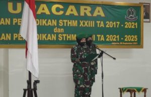 Dirkumad Pimpin Upacara Penutupan Pendidikan STHM XXIII dan Pembukaan Pendidikan STHM XXVII TA. 2021