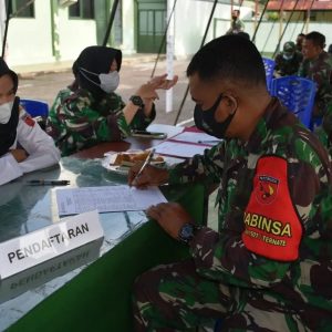 Korem 152/Baabullah Sambut HUT TNI ke-76 Dengan Menggelar Donor Darah