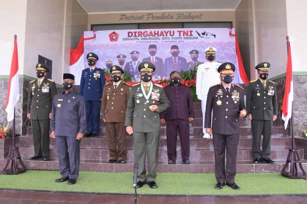 Kodam XVIII/Kasuari Gelar Acara Ramah Tamah dan Syukuran HUT TNI Ke-76 Tahun 2021