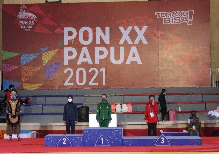 Atlet Judo Disjasad Yang Tergabung Dalam Kontingen Jabar Raih Medali Perak PON XX Papua