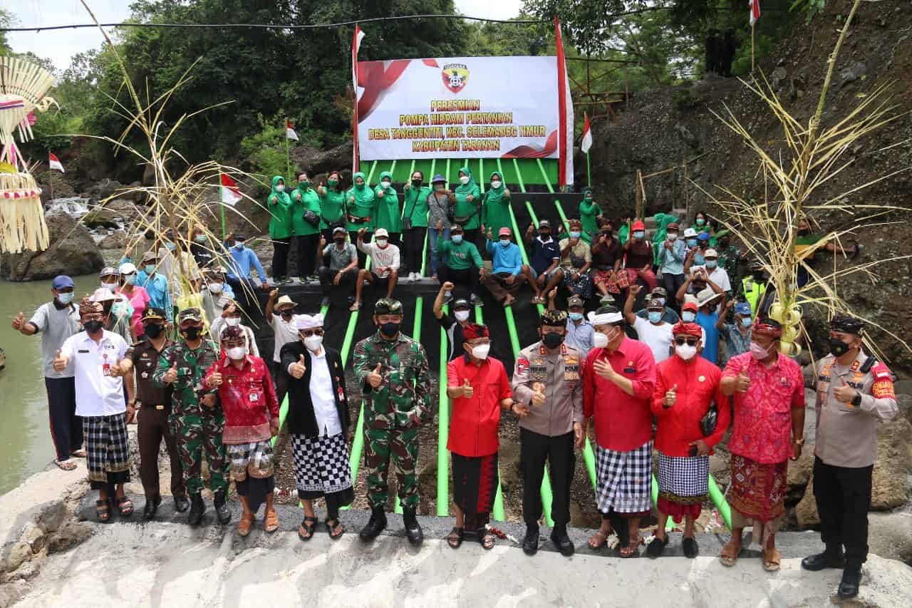 Pompa Hidram Tangguntiti, Hadiah HUT ke-76 TNI Bagi Masyarakat