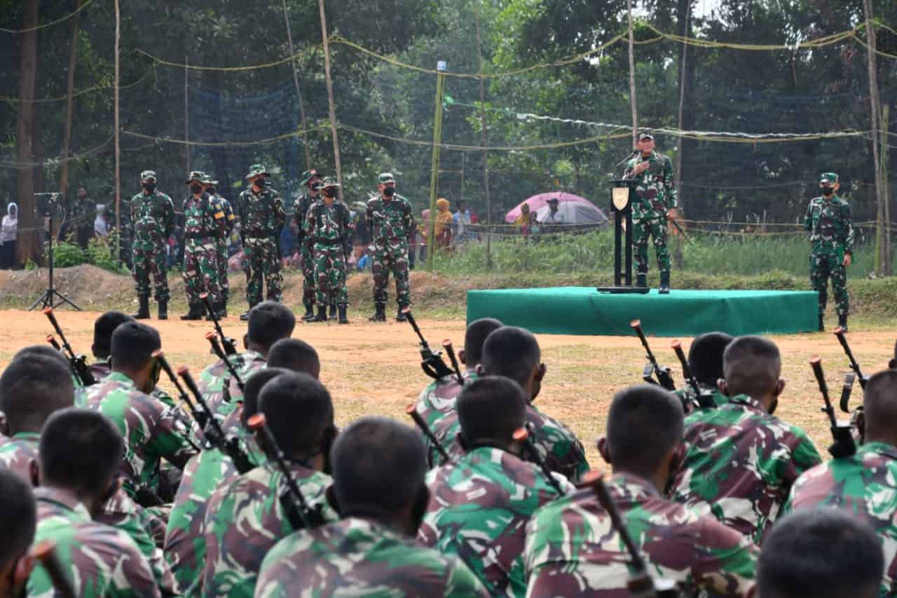 Pangdam II/Sriwijaya Tinjau Latihan UST Ki/Rai Terintegrasi Satuan Jajaran Kodam II/Sriwijaya