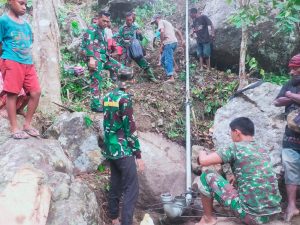 Bangun Pompa Hidram, Dandim 1622/Alor Singgung Alam, Air dan Stunting