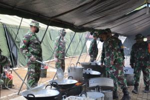 Persiapan Puncak Latihan YTP R-100/PS, Pangdam I/BB dan Danpuslatpur Tinjau Latihan Dengan Helikopter